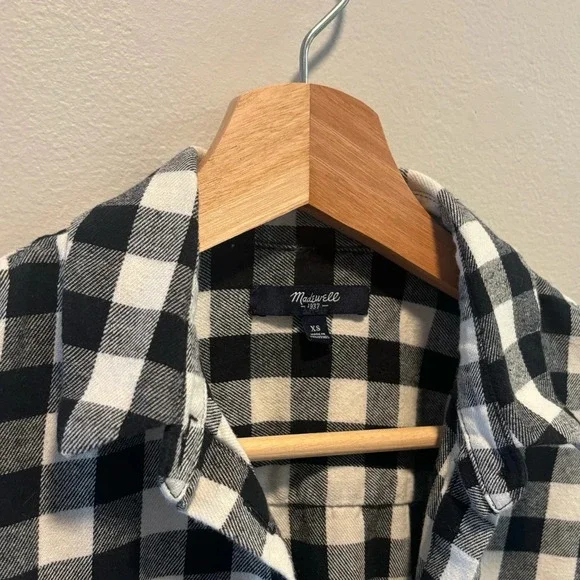 Madewell Gingham Flannel Shirt - Picture 3 of 8